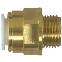 John Guest Speedfit - Brass Coupler 15mm x 1/2' Male bsp (Pack Of 5)