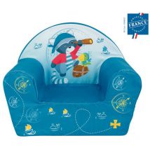 Fauteuil club John Le Raton pirate bleu