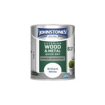 Johnstone's - Exterior Quick Dry Primer Undercoat White 750ml - White