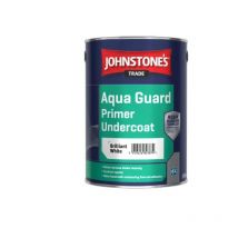Johnstone's - Johnstones Trade Aqua Guard Durable Water Based Primer Undercoat White 2.5 Litre - Brilliant White