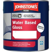 Johnstone's - Johnstones Trade Aqua Water Based Gloss - Brilliant White - 2.5 Litre