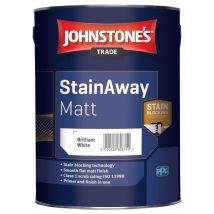 Johnstones Trade StainAway Matt - Brilliant White - 5 Litres