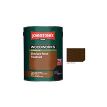 Johnstones Trade Woodworks Shed and Fence Paint - 5 Litre - Light Brown - Light Brown