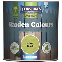 Johnstones Woodcare Garden Colours Paint - 1L - Lime Burst - Lime Burst