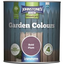 Johnstones Woodcare Garden Colours Paint - 1L - Bold Plum