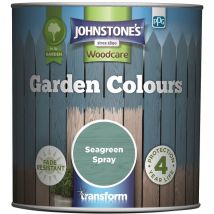 Johnstones Woodcare Garden Colours Paint - 1L - Seagreen Spray - Seagreen Spray