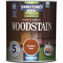 Johnstones Woodcare Indoor and Outdoor Woodstain Paint - 750ml - Antique Pine - Antique Pine