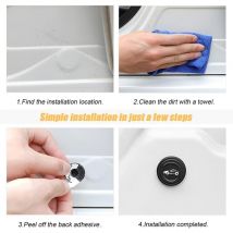 Tigrezy - Joint Absorption des Chocs de Voiture, 30 Pièces Voiture Porte D'amortisseur Protection Autocollant Antichoc Coussin, Absorbeur Tampon