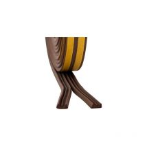 Joint adhésif en epdm profile e, marron, 6m x 9 mm