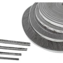 Joint Brosse Porte, 10 M(L) x 9 mm(B) x 23 mm(D), Gris, Joint Fenetrepour Lsolation Phonique Porte, Joint Brosse Adhesif, Joint Brosse Porte