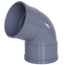 Coude rigide en pvc gris Femme-femme - 50 - a 67o