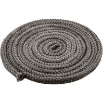 Joint de Cheminée Porte de Poêle Cordon 10 mm x 4 m, Corde Ignifuge en Fibre de Verre pour poêle, cheminée, Four, chaudière, résistant jusqu'à