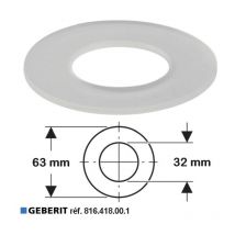 Geberit - joint de cloche pour wc 63 x 32 mm réf.816.418.00.1