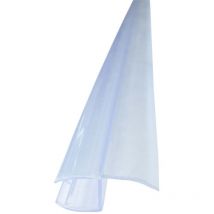 Bagnoxx - Joint de douche à fente, joint de porte transparent pour porte de douche en verre, lèvre souple légèrement bombée, lèvre de douche en pvc