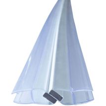 Bagnoxx - Joint de douche Joint magnétique pour portes de douche, 2m Transparent Angle de fermeture de 90 et 180 degrés, décalé, porte coulissante,