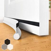 Trimec - Joint de porte coupe-vent auto-adhésif pour portes, 94 cm sous porte coupe-vent isolable balai de porte protection contre les intempéries,