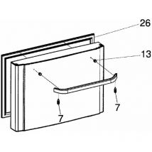 Joint de tiroir inférieur repère 26 d'origine (C00292567, 482000088973) Réfrigérateur, congélateur ariston hotpoint, bauknecht, whirlpool