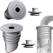 Joint de Tuyau de Machine à Laver, 2 Pièces Gris Bouchon Anti Odeur Machine à Laver Bouchon D'Étanchéité de Tuyau D'Évacuation, Joint de Tuyau de