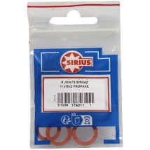 Sachet de 8 joints caoutchouc epdm pour bouteille de gaz (11x18x2mm) Watts