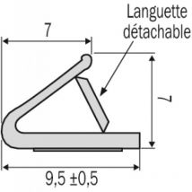 Joint Dual - Joint polychloroprène thermique et phonique coupe-feu pour menuiserie plate rouleau 50 m