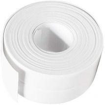 Joint Silicone Blanc Salle de Bain, Ruban d'étanchéité,Bande Etancheite Autocollanteétanche pe pour