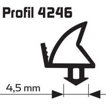 Elton - Joint de feuillure d'ouvrant noir Profil 25m 4246 pour fenętres et portes en plastique