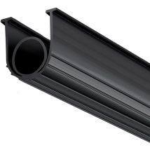 Mophorn - Joints de porte de garage noirs en caoutchouc inférieur - Forme en u + joint torique, joint d'étanchéité de 10 pieds, extrémités en t de