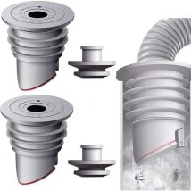 Joints de tuyau de machine à laver, 2 pièces couvercle anti-odeur gris 35-40 mm pour machine à laver, joint de tuyau de vidange désodorisant,