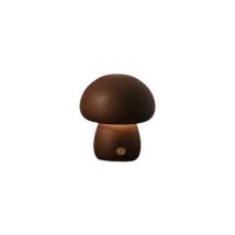 Feiyue - Jolie petite lampe de table champignon, table de style rétro en bois, interrupteur tactile de chargement usb, lampe de chevet réglable pour