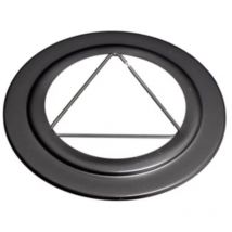 Rosace pour raccordement joncoux Diam.80 mm noir mat