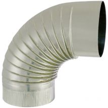 Tuyau tyral inox 304 - Diam. 130 - Coude plissé e 90° - Joncoux