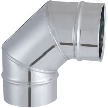 Tuyau tyral inox 304 - Diam. 130 - Coude à secteur 90° - Joncoux