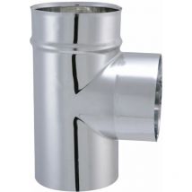 Tuyau tyral inox 304 - Diam. 130 - Té 90° débouchure femelle - Joncoux