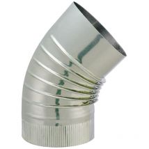 Tuyau tyral inox 304 - Diam. 83 - Coude plissé br 45° - Joncoux