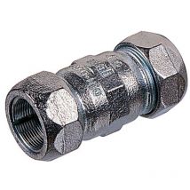 Manchon droit à compression tube acier 17,2 mm (3/8')