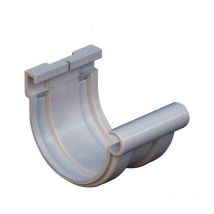 Jonction longue à joints montés de gouttière de 16 gris