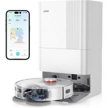 Jonr - P20 Pro Robot Aspirateur avec Station de Base Tout-en-Un, Bras Extensible pour Le Nettoyage des Coins, Aspiration puissante de 8000Pa, Balai à