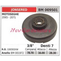 Kettensäge Motor Kettenrad 2065 2071 3/8' Zähne 7 009501 - Jonsered