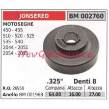 Kettensägen-Motorritzel 450 455 510 535 325' Zähne 8 002760 26950 - Jonsered