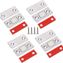 Yzmrbdqc - Jooheli Aimant de placard, Lot de 8 loquets magnétiques ultra fins pour porte de loquet magnétique pour porte de loquet aimanté pour