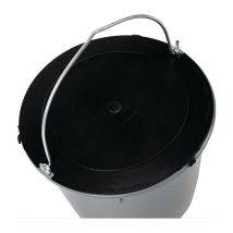 1102048 Deckel für 20L Eimer schwarz Innen-D. 370 mm Recycling-Kunststoff - Jopa