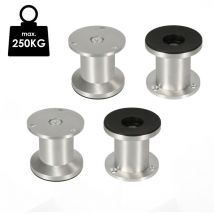Jopassy - 4er Set Möbelfüße Tischbeine Sockelfuß Tischfuß Möbel Aluminiumlegierung Höhe:150 mm