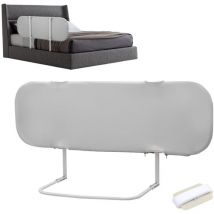 Jopassy - swanew 2x Bettgitter klappbar, Bettschutzgitter, Babybettgitter, Kinderbettgitter, Rausfallschutz fuer das Kinderbett, 150 x 45 cm/grau