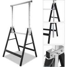 SWANEW 2X Gerüstbock verzinkt Klappbock Baugerüst Arbeitsbock Metallbock Allzweckbock