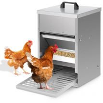 Jopassy - swanew 4x Futterautomat Hühner mit Trittklappe – Automatischer Futterspender für Hühner, Gänse und Enten, 5KG Kapazität, wasserdicht und