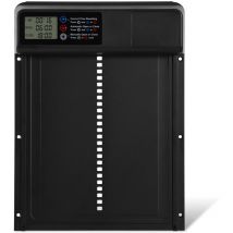 Swanew Aluminum Automatische Hühnerklappe Solar, Hühnerklappe Automatisch mit led Display, Timer, Fernbedienung, Elektrische Hühnerklappe