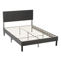 Jopassy - Bettgestell hohes Kopfteil robustes Bettgestell Maximale 140x200CM Tragfähigkeit 350 kg für Schlafzimmerbett Kunstleder