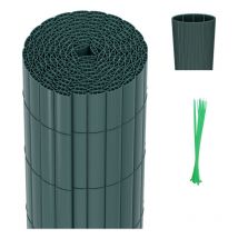 Canisse de pvc Canisse de pvc para jardín balcón terraza. Valla cortavientos para balcones Verde 120 x 900cm - Jopassy