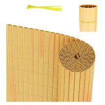 Canisse de pvc Canisse de pvc para jardín balcón terraza. Valla cortavientos para balcones Bambú 80 x 900cm - Jopassy