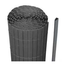 Canisse en pvc, Paravent de Jardin, Piscines, Palissade en pvc Résistant aux uv Gris 90 x 300cm - Jopassy